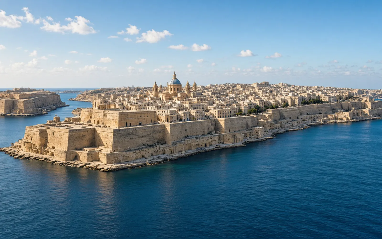 The Grand Harbour and Valletta, Malta