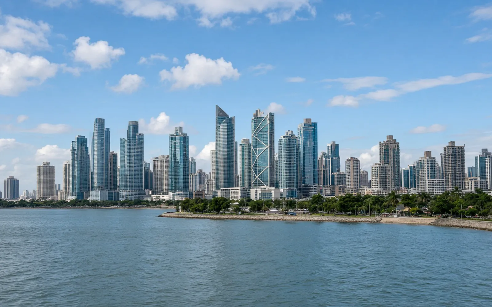 The skyline of Panama City