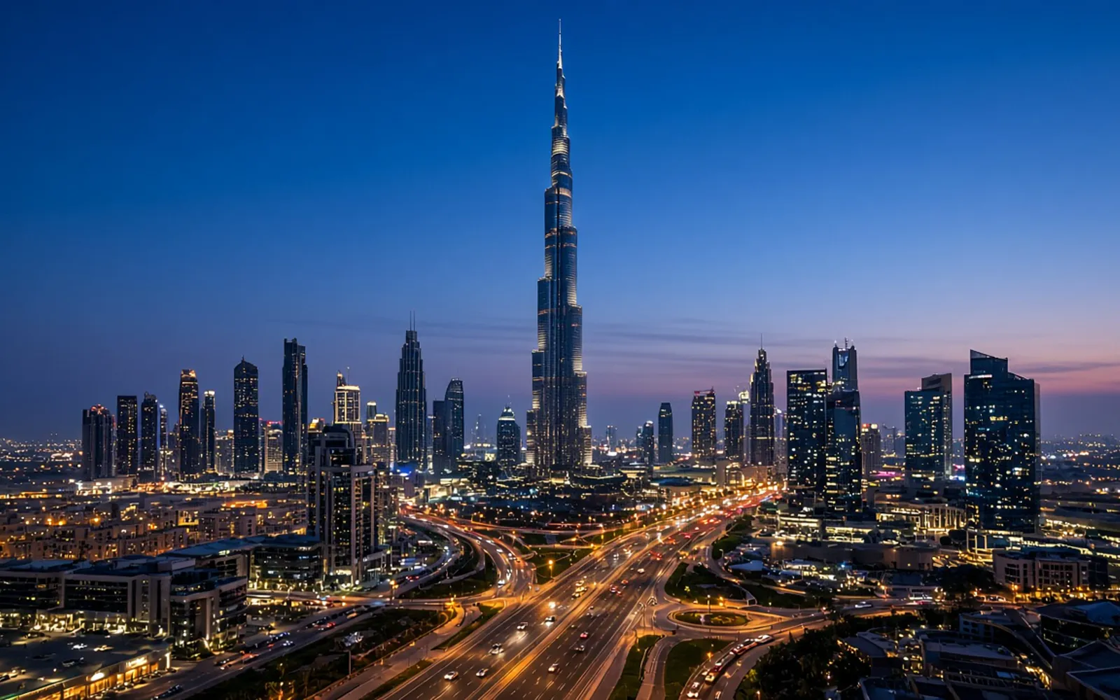 Downtown Dubai and the Burj Khalifa